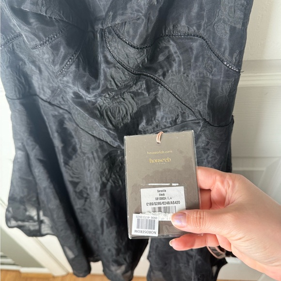 House of CB Serenita Black Floral Lace Back Mini Dress XL - Picture 10 of 10